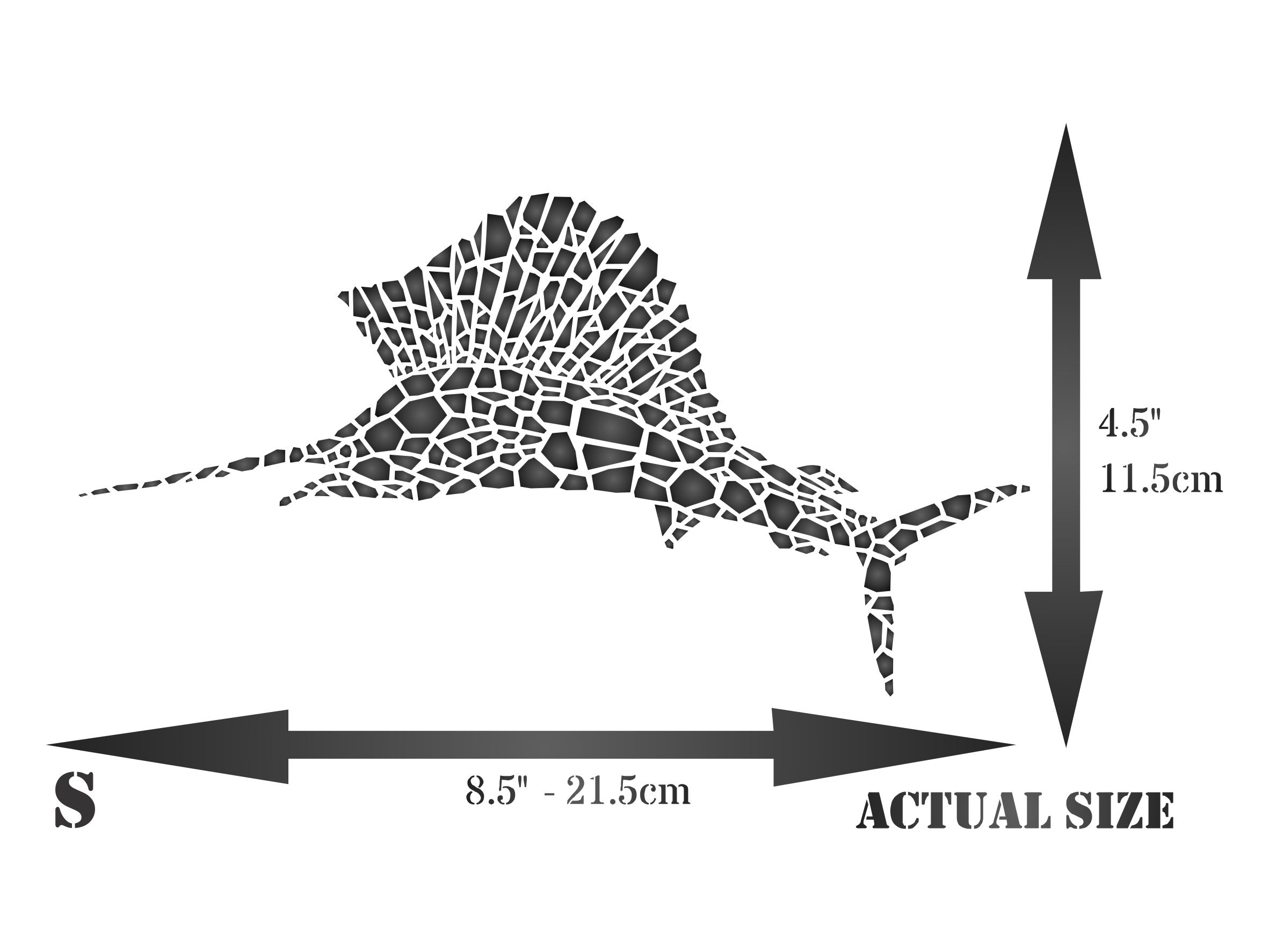 Marlin Stencil - Mosaic Fish Sailfish