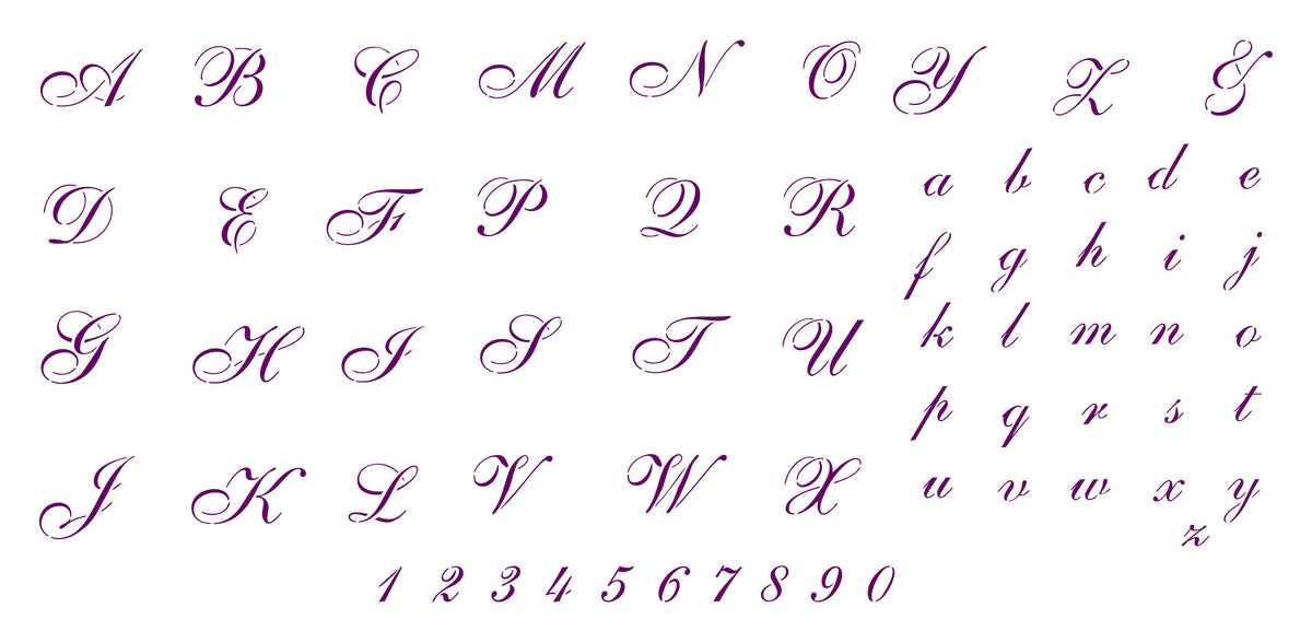 Craft Cursive Cursive Letter - Letters Alphabet ABC Font | Craft Kreatively US