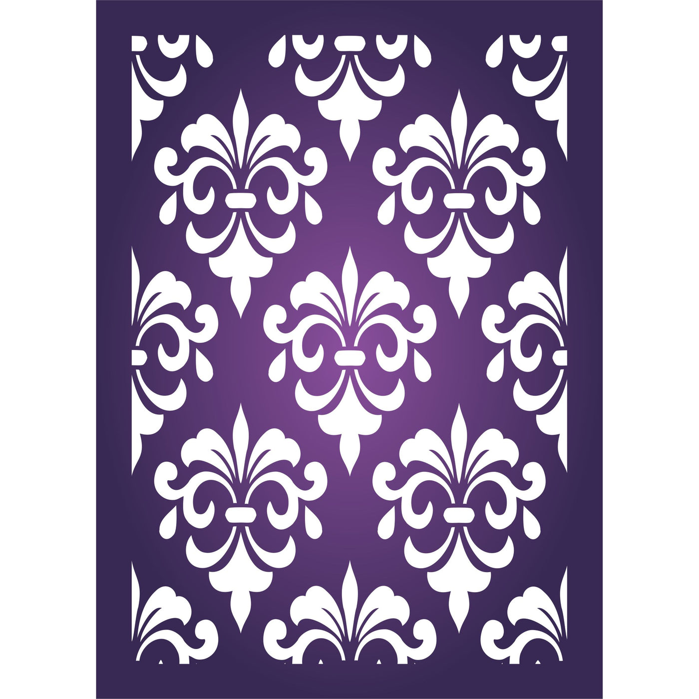 Damask Layering Stencil- Flower Mask use to Add Texture