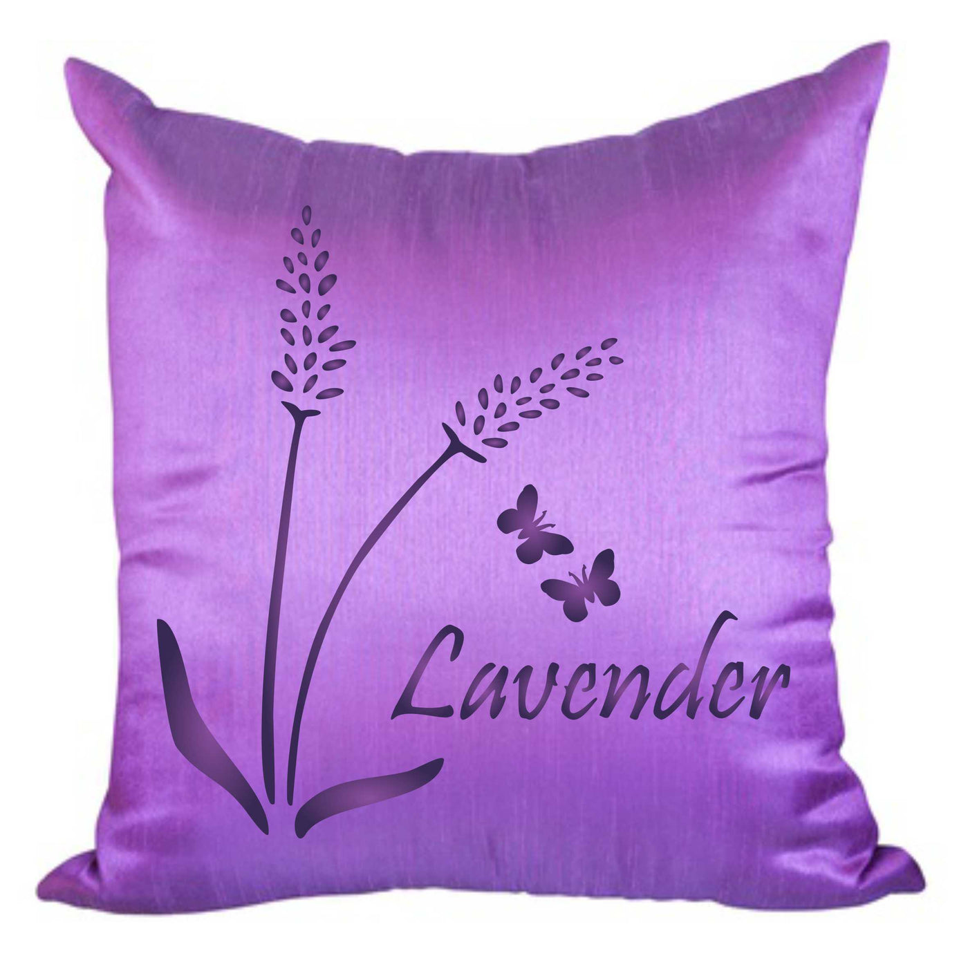 Lavender Stencil - Vintage Floral Flower Herb Word