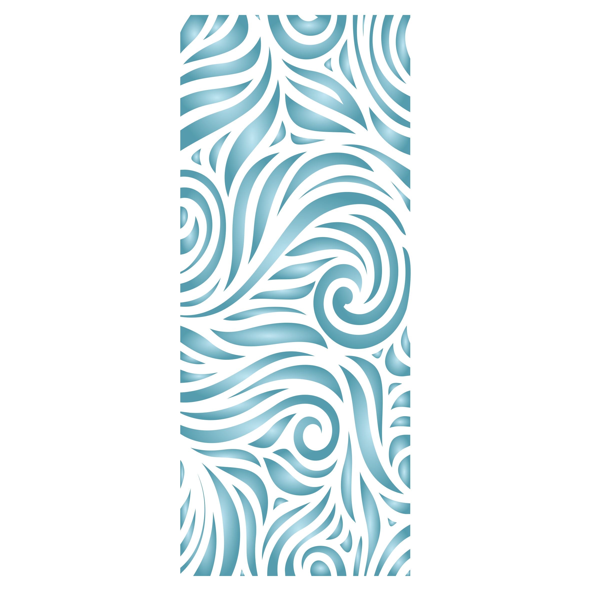 Slimline Waves Stencil- Sea Ocean Card Making Slimline DiesCards Template