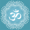 OM Mandala Stencil - AUM Indian Hindu Buddhist Spiritual