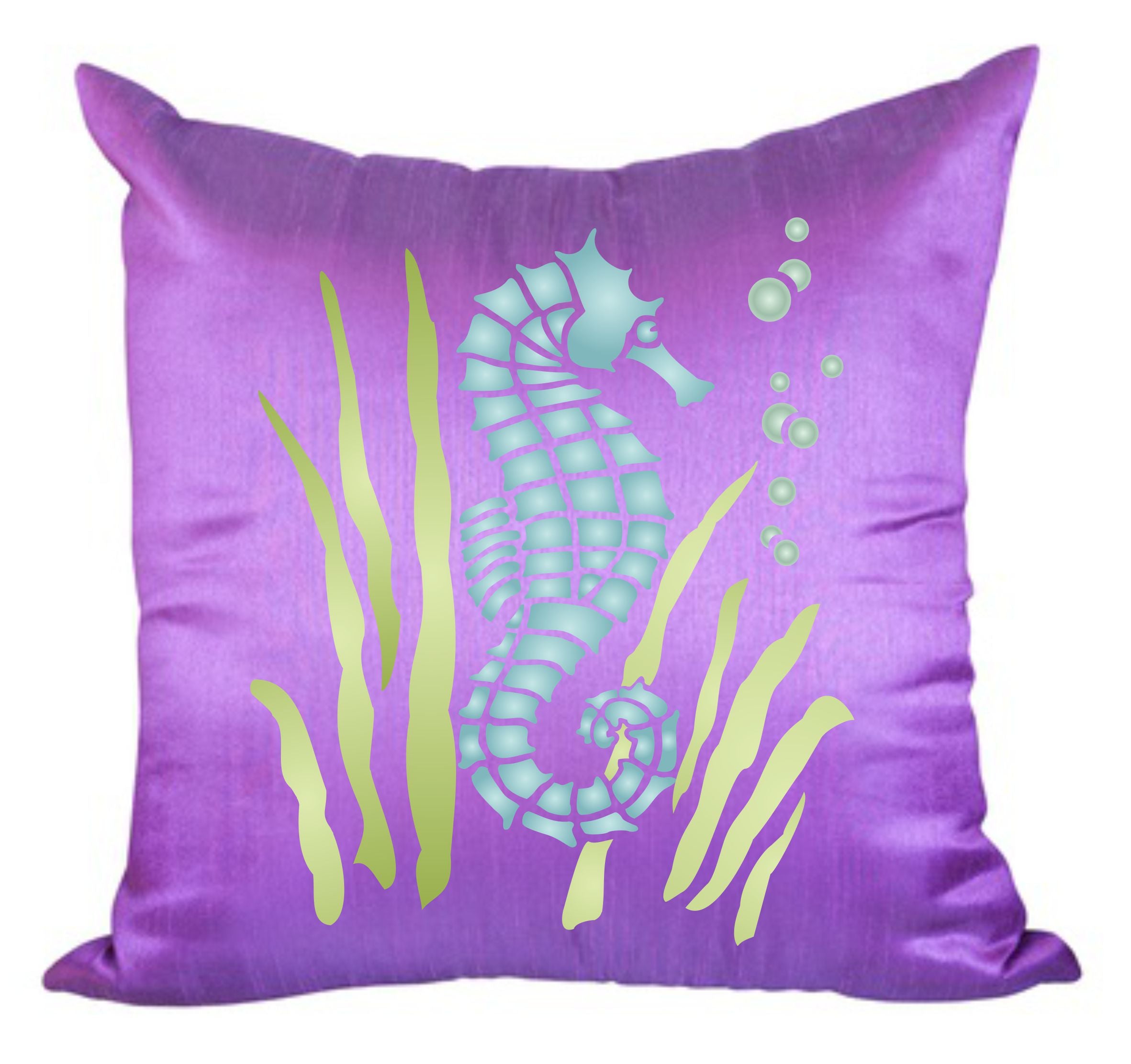 Seahorse Stencil - Sea Ocean Nautical Seashore Reef